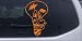 Orange 10in X 6.3in -- Electrician Light Bulb Business Car Window Wall Laptop Decal Sticker
