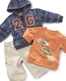 Nannette Baby Boy 3 Piece Hoodie Set