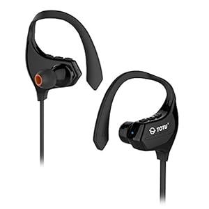 TOTU BT-2 V4.1 Bluetooth Headphones Wireless Music Stereo Sports Headset, Black