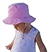 Millymook Girls Reversible Cotton Sun Hat Vintage Bucket -Pink, UPF50+