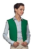 IMAGE OF DayStar 740NP No Pocket Unisex Uniform Vest (12 Pack) - Medium - Kelly
