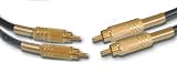 1.5 Metre Premium Phono RCA Twin Audio Leads - 24k Gold Plated, Double Shielded (BY CABLES 4 ALL)