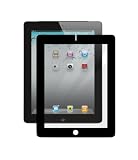 Fimir 100% bubble free Guaranteed Anti-Glare Screen Protector film Mask for Apple iPad 2 2nd Generation (Black)
