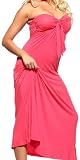 PINK LONG BOHO SUN VINTAGE STRAPLESS PADDED CELEBRITY TUBE SEXY MAXI DRESS