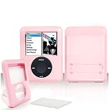 Apple Ipod Nano 3rd Generation Solid Pink Protective Case With Lens and Leg Stand