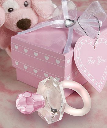 Choice Crystal Pink Pacifier Favors, 120