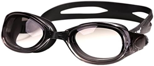 JIEJIA Swimming Goggles UV Protection Non Leaking with Crystal Clear Vision Comfortable Fit for Adults Kids Men and Women Black GT18RS-1