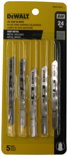 3 In Jigsaw Blades 24 TPI - T-Shank, 5-pack