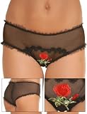 Scarlet Rose Crotchless Panty.