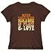 T-Shirt Womens Brown  British Virgin Island PARADISE OF PEACE AND LOVE  ulo no encontrado