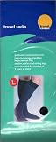 from TRAVEL EXTRAS TRAVEL EXTRAS COMPRESSION TRAVEL FLIGHT SOCKS Size 9-12, 43-47 Black Model TE21S-LARGE