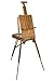 Creative Mark Monet Traveling French Style Wooden Art Easel & Sketchbox, Wood Artist Palette, Telescope Handle, Rolling Casters