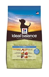 Hill's Ideal Balance Chicken and Brown Rice Recipe Puppy Dry Dog Food Bag, 12.5-Pound