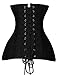 Camellias Double Steel Boned Long Line Edwardian Underbust Waist Training Corset