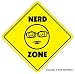 NERD ZONE -Sign- novelty signs dork geek math wiz gift