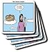 Rich Diesslins Funny Cartoon Gospel Cartoons - Jesus - Yo Dad Im Home - Coasters