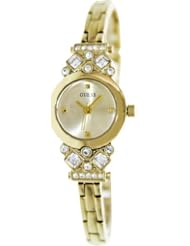 GUESS Womens U0221L2 Exquisite Petite Crystal Gold-Tone Bracelet Watch