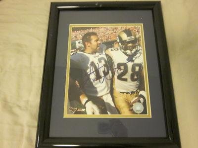 Kurt Warner St. Louis Rams Autographed Framed Photo JSA - Framed NFL Photos, Plaques and Collages
