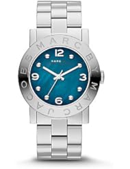 Marc By Marc Jacobs Amy Silver Tone Teal Dial Watch MBM3272