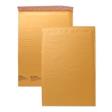 Quality Park Sealed Air Jiffy Lite Cushioned Mailers, Self Seal, #5, 10.5 x 16 Inches, Pack of 25 (SEL10190)
