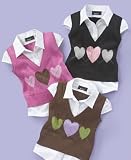 BCX Little Girl Layered Shirt with Sweater Vest