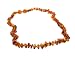 Genuine Baltic Amber Teething Necklace for Baby - Cognac Beads