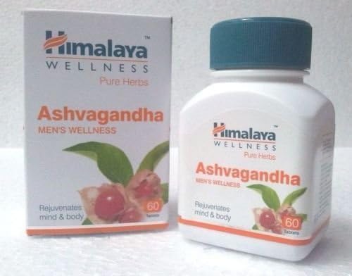 3x Ashvagandha 60 Tablets | New Ashwagandha | Himalaya Pure Herbs | 100% Vegetarian