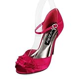 WILD DNA TRUFFLE-191 Ruffled Peep Toe High Heels