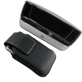 Combo Blackberry Charging Pod & Leather Swivel Holster for Storm 9530