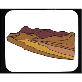 Mouse Pad with "United States", hills, ground, dry, "Southwestern desert", arid, dunes