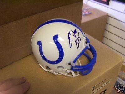 Edgerrin James Autographed Mini Helmet - Indianapolis Colts - Autographed NFL Mini Helmets