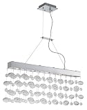 Possini Euro Floating Bubble 5-Light Rectangular Chandelier