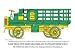 12 X 18 Stretched Canvas Poster Flour Truck w/ removable sides and stationary driver's seat