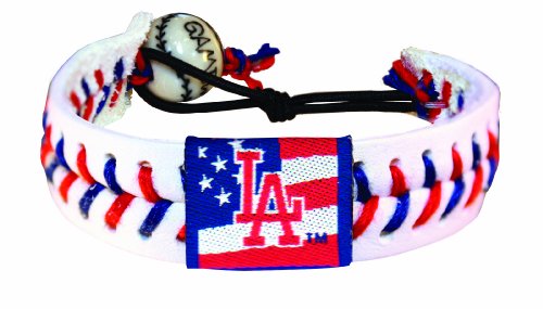 MLB Los Angeles Dodgers Stars and Stripes Classic Baseball Bracelet