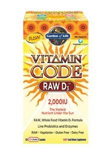 Garden of Life Vitamin Code Raw D3 2,000 IU, 240 Capsules Garden of Life Vitamin Code Raw D3 2,000 IU, 240 Capsules