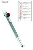 Glass Cooking Thermometer Deep Fat Frying / Sweet Making