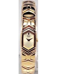 Seiko Womens SXNC46 Gold Toned Bangle Stainless Steel Analog with Gold Dial Watch