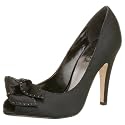 JLO Women's Jojo Pump,Black Satin,6.5 M