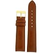 Watch Band Calfskin Leather Comfort Lite Padded Brown Gold-Tone Buckle Mens 16 millimeters Watch Band Calfskin Leather Comfort Lite Padded Brown Gold-Tone Buckle Mens 16 millimeters