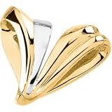14K Two Tone Gold Chain Slide