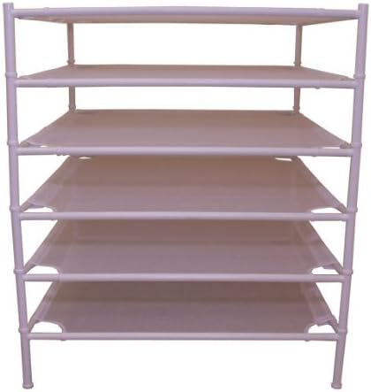 White Stackable Drying Rack with 6 levels