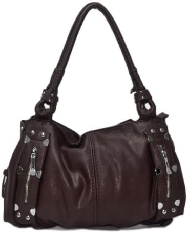 New York Hobo 210 Handbag Designer Inspired Style NYC Hobo (Brown)