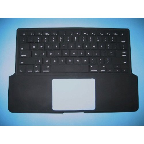 Rasfox Preprinted Keyboard & Palm Silicone Skin 13-inch Macbook Aluminum Unibody and 13-Inch Pro - Black