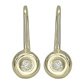 14K Yellow Gold Diamond Earrings - 0.20 Ct.