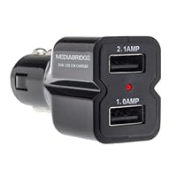 Mediabridge High Output Dual USB Car Charger For iPad and iPhone
