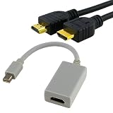 Mini Display Port HDMI Adapter+6' Cable For Macbook Pro
