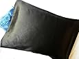 Black 100% Silk Pillowcase Travel Size 12x16