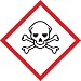 Accuform Signs, GHS Pictogram Labels, 1" X 1", Skull & Crossbones, Adhesive Coated Paper, 500/Roll
