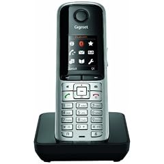 Gigaset S810H Schnurlostelefon Zusatzger�t (4,6 cm (1,8 Zoll) TFT-Farbdisplay, Freisprecheinrichtung) stahlgrau