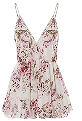 Floral Print Knee Length Chiffon Bodycon Dress/Party Dress/Jumpsuit 